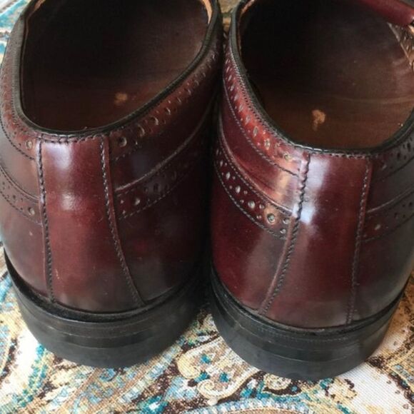 Hanover Masterflex Burgundy Leather Kiltie Tassel Wingtip Loafers 8